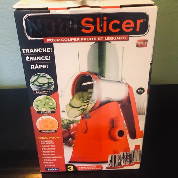 Nutri Slicer Emson Vegetable & Fruit Slicer 3 Stainless Steel Blades Included - Picture 4 of 4